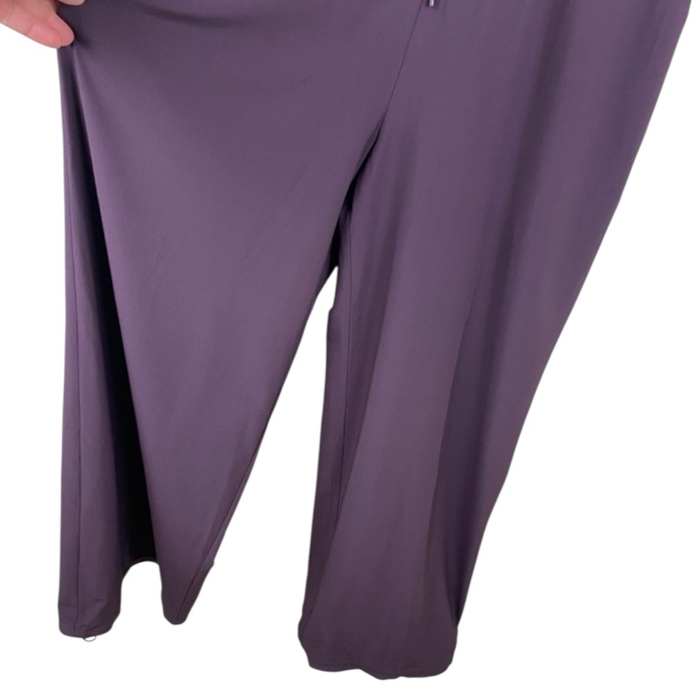 ATHLETA Revive Wide Leg Travel Jumpsuit in Agate (Eggplant) Size 10 -- WOW WOW!! - Picture 9 of 14